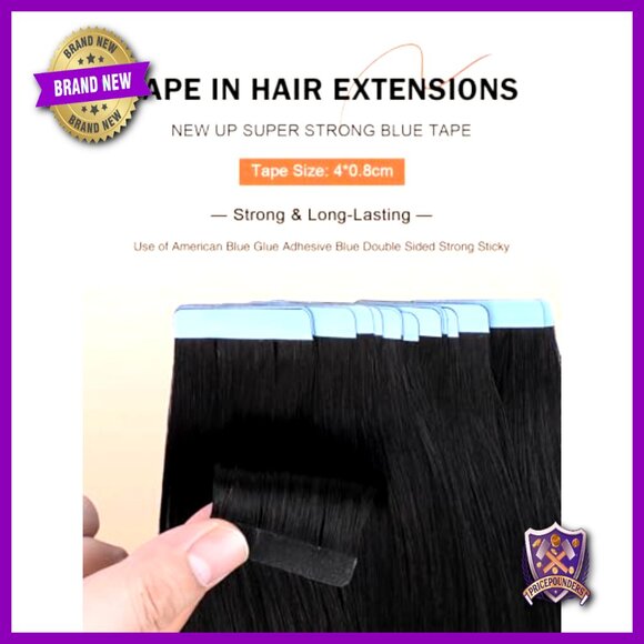 18 Inch Straight Remy Human Hair Tape In Extensions 50g 20 Pieces main image 6